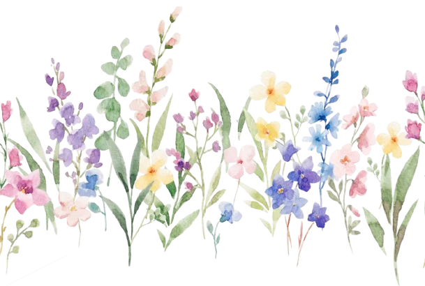 Ground flowers decoration